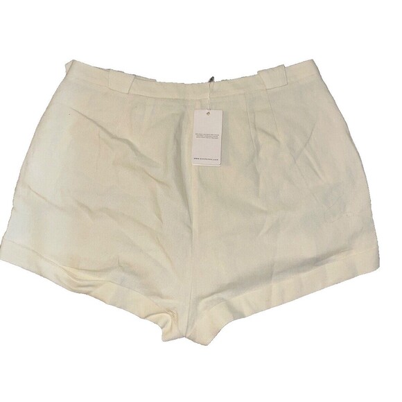 Doen Women’s Avon Linen Shorts size 10 NWT High Waist Retro Look Magnolia - Picture 6 of 10